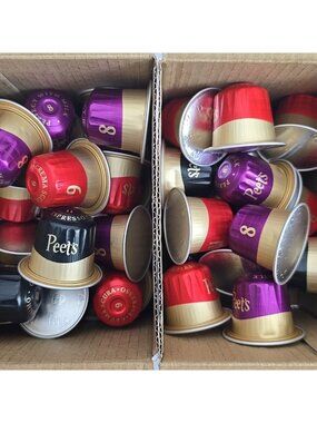 Peets Coffee Variety Pack 42 COUNT Capsules For Nespresso Original Line